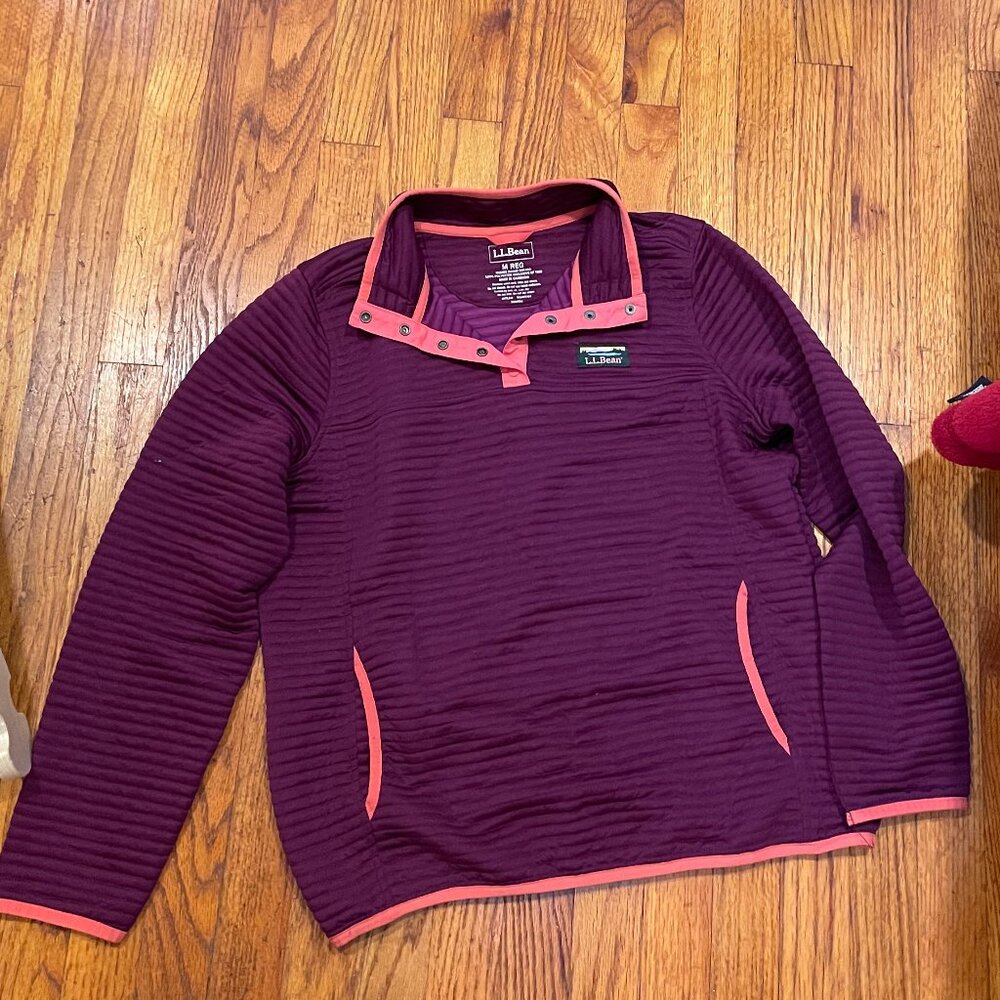 LLBean Airlight Pullover Size M